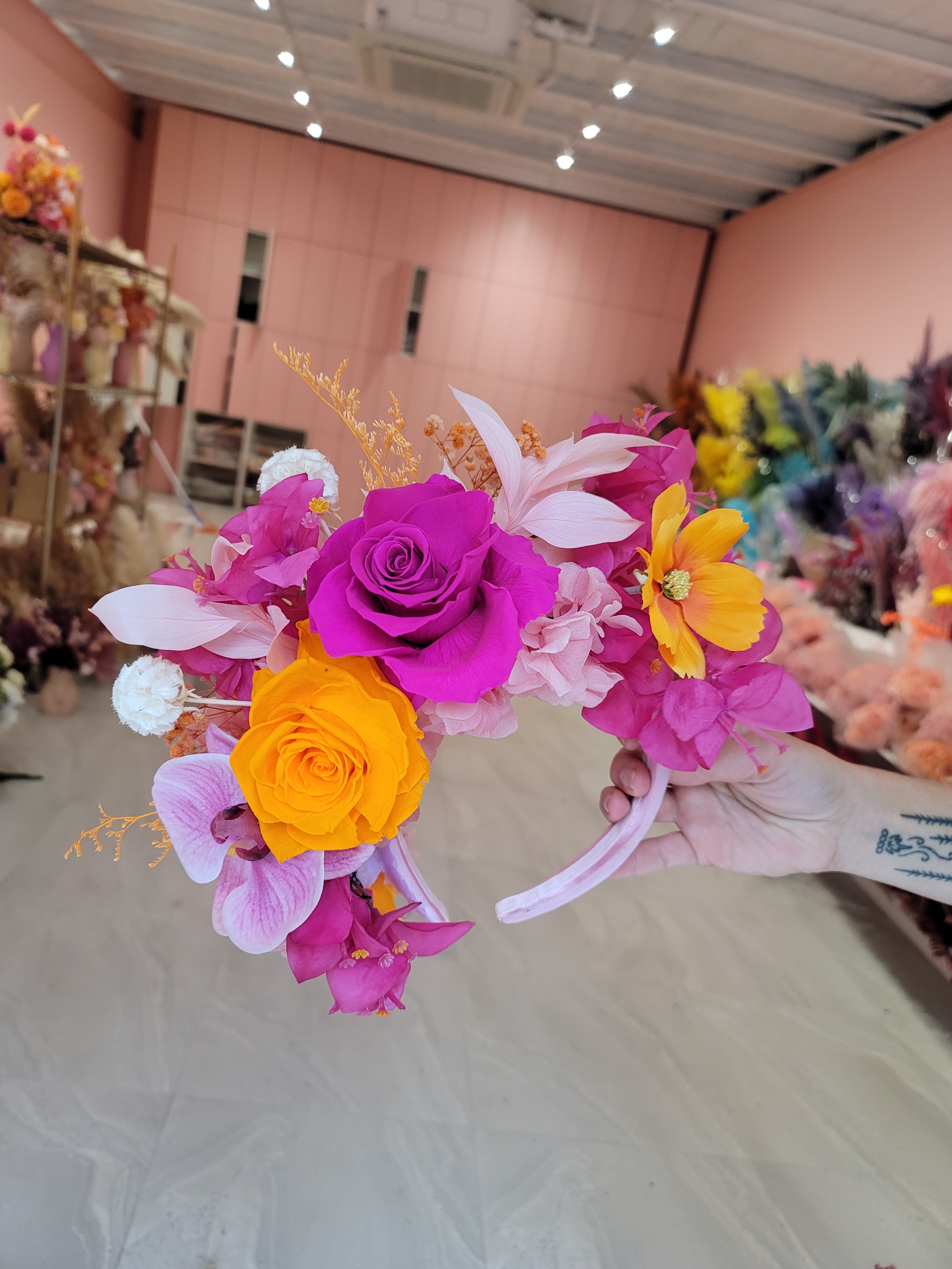 // FLORAL HEADPIECE //